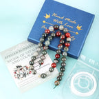 Natural Stone Beads Round Genuine Real Stone Beading Strand Loose Gemstones DIY Smooth Bead for Bracelet Necklace Earrings Jewelry Making (African Bloodstone, 8mm 45 Pieces) - color: African Bloodstone, size: 8mm 45pcs