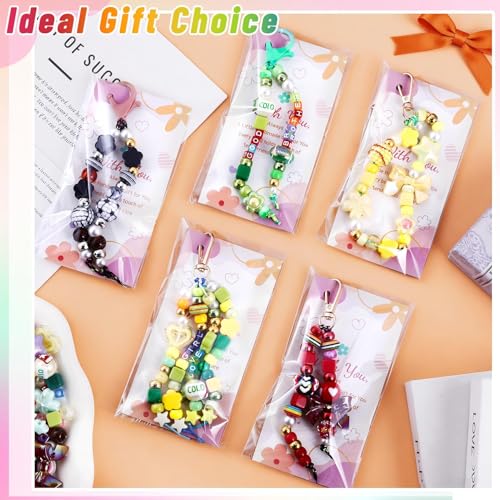 TOHONGADON 883 PCS Bead Keychain Making Kit, Colorful Bead Keychain Kits, DIY Bag Charm Kit, with Video Manual Gift Bags, Perfect for Gifts Party Festival Family Activity - color: 883 Pcs Beads