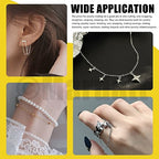 6Pcs Jewelry Pliers Set Includes Round Nose Pliers, Bent Nose Pliers, Needle Nose Pliers, Crimping Pliers, End Nippers and Wire Cutters for Jewelry Making and Repairing