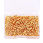 BEADIA 18K Gold Plated Jump Rings Non Tarnish 6mm 400pcs for Jewelry Making Findings - color: Gold, size: 0.7x6mm