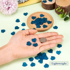 100Pcs Frosted Acrylic Leaf Charms Teal Transparent Plant Pendants Clear Autumn Leaves Beads Summer Charms for Jewelry Making - color: Teal #2