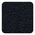 12/0 Black Tiny Glass Seed Beads Bulk, 2mm 4400 Pcs Craft Pony Beads for Jewelry Making, Friendship Bracelet, Hair Braiding, DIY Necklace Key Chain - color: Black 1, size: 2mm