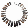 JM Design Smoky Quartz Graduated Smooth Tear Drop Beads Approx 30-40mm 15" Strand for Jewelry Making, Arts and Craft