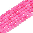 8mm Pink Froasted Agate Round Natural Gematone Loose Beads for Jewelry Making DIY 1 Strand 15" - color: Pink Froasted Agate, size: 8mm
