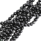 100pcs Natural Stone Beads 8mm Black Obsidian Round Genuine Real Stone Beading Loose Gemstone Hole Size 1mm DIY Charm Smooth Beads for Bracelets Necklaces Earrings Jewelry Making Crafts - color: Black Obsidian