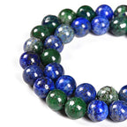 36pcs 10mm Natural Chrysocolla Lapis Lazuli Gemstone Round Spacer Loose Stone Beads for Jewelry Making 15.5" 1 Strand (Chrysocolla Lapis Lazuli, 10mm 36Beads) - color: Chrysocolla Lapis Lazuli, size: 10mm 36Beads