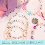 STMT D.I.Y. Glitz Bead Case, Includes Over 500 Jewelry Making Supplies, Including Cute Beads for Jewelry Making, Bracelet Charms, Storage Case, Friendship Bracelet Kit, Teen Girl Gifts - style: Glitz