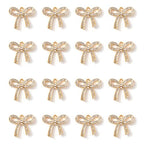 16-Pcs Crystal Jewelry Making Charms Silver Pendant Charm For Women Making Jewelry Crafts Rhinestone Charms - color: Leaf