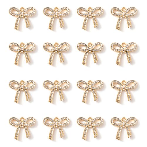 16-Pcs Crystal Jewelry Making Charms Silver Pendant Charm For Women Making Jewelry Crafts Rhinestone Charms - color: Leaf