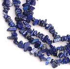 HAAMIIQII 5-8mm Natural Blue Lapis Lazuli Chips Beads Irregular Chip Stones Loose Gemstone Beads for Jewelry Making Strand 30 Inch - color: Lapis Lazuli