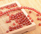 6mm Natural Crystal Beads Stone Gemstone Round Energy Healing Strand Loose Beads for Jewelry Making Bracelets Anklets Big Hole(2.0mm) 60pcs(Carnelian, 6MM) - color: Carnelian, size: 6mm