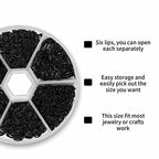 1100Pcs Open Jump Rings, Black Jump Rings Set 304 Stainless-Steel O Ring Connectors Open Ring for Bracelet Earrings Necklace Jewelry Making (4/5/6/7/8/10mm)… - color: Black