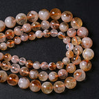10MM 38PCS Natural Stone Citrine A Grade Quartz Crystal Loose Beads for Jewelry Making DIY Bracelet Necklace 1 Strand 15’’ - color: Citrine A, size: 10mm