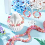About 155~159pcs/strand Rondelle Glass Beads Imitation Gemstones Loose Spacer Beads for Jewelry Making Bracelet Necklace Earring DIY Crafts, 8x5mm, Hot Pink - color: Hot Pink