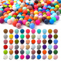 300pcs Silicone Beads for Keychain Making Kit 60 Colors Focal Rubber Round Mixed Color Silicone Beads Bulk for Pens, DIY Keychain,Necklace Bracelet Making Kit, Jewelry,Art Crafts