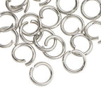 DanLingJewelry 1000 pcs 304 Stainless Steel 18 Gauge Open Jump Rings 8mm for Jewelry Making Connectors Jewelry Finding - color: 1000 pcs - ф8mm δ 1.2mm