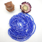 3mm4mm 1100pcs 800pcs Bicone Beads Crystal Glass Faceted Beads for Necklace Bracelet Earrings DIY Jewelry Crafts Making Project (4mm BlueAB) - color: 4mm BlueAB