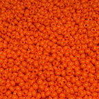 Czech 8/0 Glass Seed Beads 20 Grams 800 Pcs (Dark Orange) - color: Dark Orange