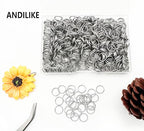 304 Stainless Steel O Ring,600 Pcs Jump Rings,12MM Open/Close Jump Ring, Loop Contactors for Jewelry Making,DIY Crafts, Industrial Repair 1.2MM Thickness (16 Gauge) - size: 12MM