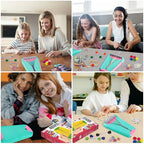 Friendship Bracelet Making Kit for Girls Ages 8-12, Kids Jewelry Making Kit with 28 Pre-Cut Threads and Letter Beads, Arts and Crafts for Kids, Birthday Easter Gifts for 6 7 8 9 10 11 12 Year Old - color: LightBlue/Pink