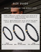 Forge & Foundry Men’s Matte Black Solid Onyx Beaded Bracelet | 10mm, 8mm, 6mm Bead Size Options | Signature Stainless Steel Engraved Bead | Andalus - color: 6mm Gold, size: Large