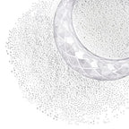 PandaHall Elite 6000 Pcs 11/0 Glass Seed Beads Opaque White Round Pony Bead Waist Beads Mini Spacer Beads Diameter 2mm for Bracelet Jewelry Making - color: White-6000 Pcs