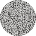 Bala&Fillic Grey Color 4mm Seed Beads About 1200pcs/100Grams in Bag, 6/0 Glass Craft Beads for Making Bracelet and Necklace (Grey) - color: Grey -4mm