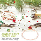 PATIKIL 99.9% Pure Copper Wire for Jewelry Making, 18 Gauge (1mm) Copper Craft Wire 4.9 Feet Beading Jewelry Making Supplies for Crafting Wreath Electroculture Gardening - size: 18 Gauge x 4.9 Feet