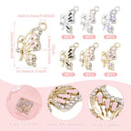 FASHEWELRY 24Pcs Alloy Enamel Butterfly Charms for Jewelry Making, 6 Styles Butterfly Jewelry Charms Flying Insect Charms for Necklace Bracelet Earrings DIY Supplies - color: 6 Styles-Butterfly