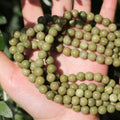 Natural Stone Beads Avocado Jade 8mm Polished Round Smooth Gemstone Beads for Jewelry Making Supplies 15 Inch(45 Beads) - color: Avocado Jade 8mm-45pcs