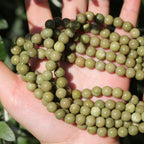Natural Stone Beads Avocado Jade 8mm Polished Round Smooth Gemstone Beads for Jewelry Making Supplies 15 Inch(45 Beads) - color: Avocado Jade 8mm-45pcs