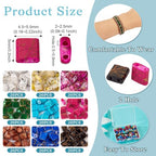 Pandahall 180Pcs 2 Hole Glass Tila Square Seed Beads 5mm Rectangle Mini Spacer Flat Beads for Bracelet Necklace Jewelry Making - color: Spray Painted-9 Colors