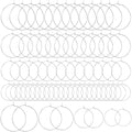 Pndeyo 280pcs Hypoallergenic Earring Beading Hoops, Metal Round Hoop Earrings Findings, Open Earring Wire Ring Accessories for Jewelry Making- Silver - color: Silver-280pcs
