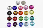 25mm Red Ruby H103 Flat Back Round Acrylic Rhinestones Plastic Circle Gems for Costume Making Cosplay Jewels Pro Grade Embelishments - 20 Pieces (Ruby) - color: Ruby Garnet