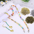 1500pcs Flat Round Spacer Beads for DIY Crafts,3 Colors Disc Loose Beads Flat Disc Spacer Beads for DIY Bracelet Necklace Earring Crafts(Gold,White K,Antique Cyan) - color: 1500pcs;Gold,White K,Antique cyan
