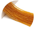 10 Strands Spinel Beads Artificial Faceted Small Round Loose Beads 3mm 15 inch for Jewelry Making Charms Necklace Bracelet - color: Yellow
