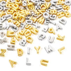 Cheriswelry 104Pcs Acrylic Letter Beads Plating Alphabet Plastic Beads Initial Letter A-Z Bead 12mm for DIY Bracelet Necklace Keychain Phone Straps Jewelry Making - color: 2 Color