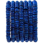 Natural Lapis Lazuli Disk Stone Spacer Beads 6x2mm 38cm/str Flat Rondelle Loose Semi Gemstone Caps for Making Bracelets Necklace - color: Lapis Lazuli