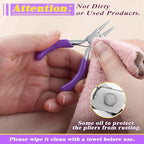 SPEEDWOX Mini Round Nose Pliers For Jewelry Making 3-Inch Small Pliers Wire Looping Pliers Wire Bending Pliers Looper Pliers Ring Bending Tool Small Needle Nose Pliers For Jewelry - style: Round Nose Pliers