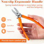 SPEEDWOX Diagonal Cutting Pliers 180 Angled Flush Cutters For Electronic Component Wire Cutters For Jewelry Making Side Cutters For Crafting Model Sprue Wire Clippers Floral Wire Cutter Zip Tie Cutter - style: 180°angle