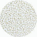 2mm Glass Seed Beads Bulk, Beige 12/0 Tiny Round Seed Bead, Small Mini Pony Craft Beads for Bracelet Necklace Wrist Jewelry Making Beading Weaving DIY Crafts Supplies - color: Beige