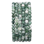 BEADIA Natural African Jade Stone Round Loose Semi Gemstone Beads for Jewelry Making 4MM 38cm/Strand - color: African Jade, size: 4mm