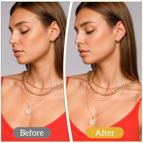 100 PCS Chain Extender for Jewelry Making Bracelet Extender Silver and Gold Tail Extension Chain Removable Necklace Extension Chains for Jewelry Making, Anklets - color: Gold, Silver
