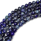 MJDCB 12mm Dark Blue Imperial Jasper Gemstone Beads Round Loose Stone Bead for Jewelry Making Bracelets Necklaces - color: Dark Blue Imperial Jasper, size: 12mm