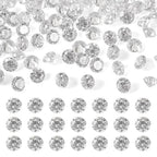 FASHEWELRY 300Pcs 2mm Cubic Zirconia Cabochons Tiny Rhinestone Clear Pointed Back Faceted Crystal Diamante for Nail Art Craft Replacing Jewelry Grade AAA - color: Clear, size: 2mm