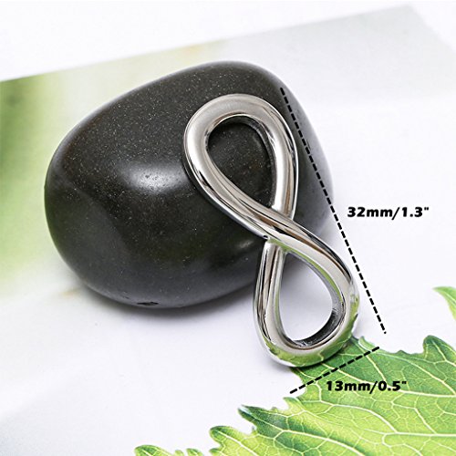 ALIMITOPIA Infinity Symbol Connectors Jewelry Making Charms Pendants - color: 8 Infinity Symbol-13*32mm-Antique Silver(50pcs)