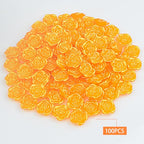 100pcs Rose Flower Beads ABS Plastic Roseflower Shape Spacer Beads Cute Roses Loose Beads Accessories for DIY Friendship Bracelet Necklace Jewelry Making Supplies, Golden Yellow - color: Golden Yellow