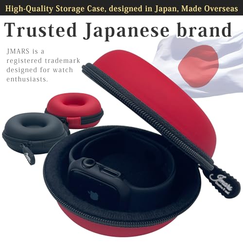 Watch Travel Case, Shock-Tested Single Watch Case for Wristwatches & Smart Watches, Leather Black - color: Leather Black
