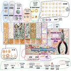 Imaginovelty 1920PCS Jewelry Making Kit with Natural Amazonite Stone Beads, Irregular Chips & Crystal Beads for Bracelets,Necklaces Earrings, Complete DIY Craft Set with Pliers & Gift Box