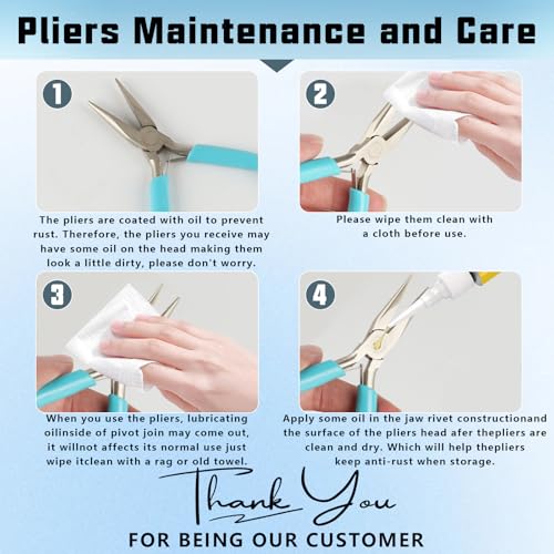 5 Pcs Jewelry Making Pliers Tools,Includes Needle,Round,Chain, Bent & Zipper Pliers for Repair, Wire Wrapping & Crafts DIY Craft Jewelry Making Supplies - style: 5pcs-Mixed Color
